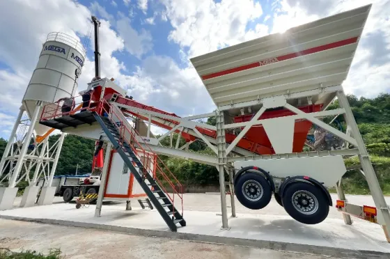 Mobile concrete batching plant -100 m³- fast delivery Tbilisi