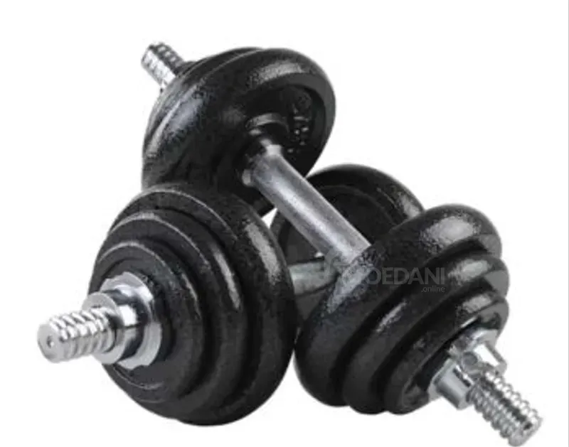 Ჰანტელები 2х20კგ + შტანგა თბილისი - photo 2