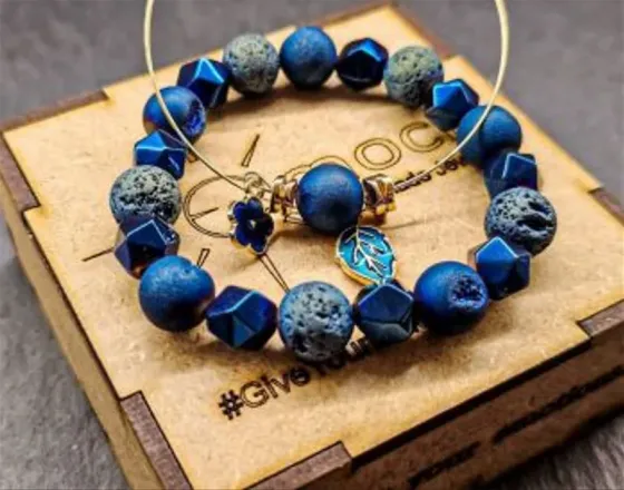 Bracelet made of natural stones 