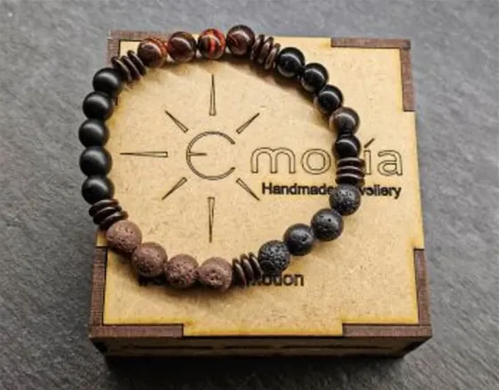 Bracelet made of natural stones "Whiskey" Tbilisi