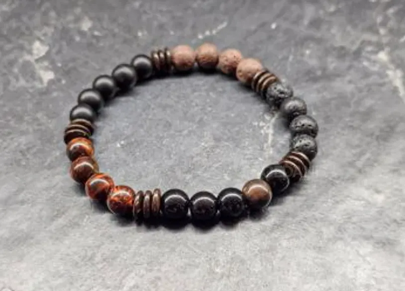 Bracelet made of natural stones "Whiskey" Tbilisi - photo 1