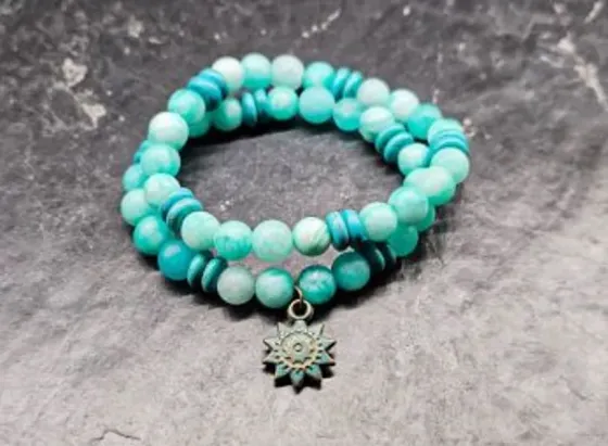 Set of bracelets made of natural stones "Nice" Tbilisi