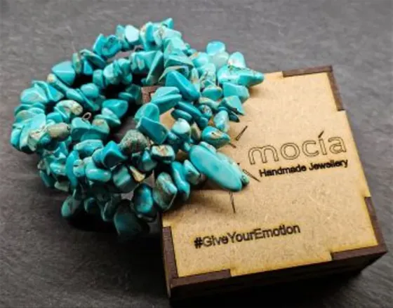 Bracelet made of natural stones "Sea" Tbilisi