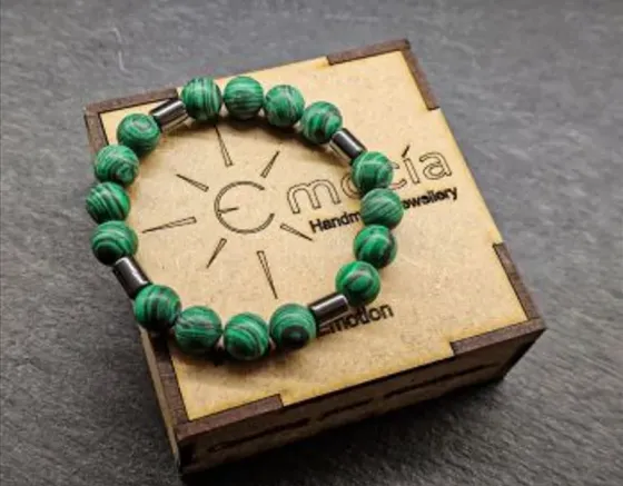Bracelet made of natural stones "Green Eyes" Tbilisi