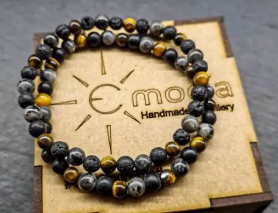 A set of bracelets made of natural stones "Strength" Tbilisi