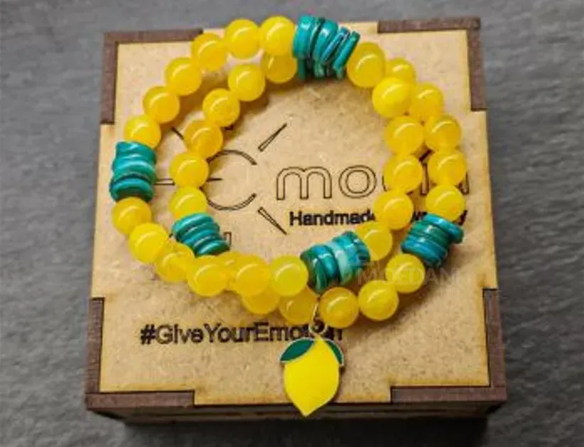 Ნატურალური ქვებისგან შექმნილი სამაჯურების ნაკრები "ამალფი თბილისი - photo 2