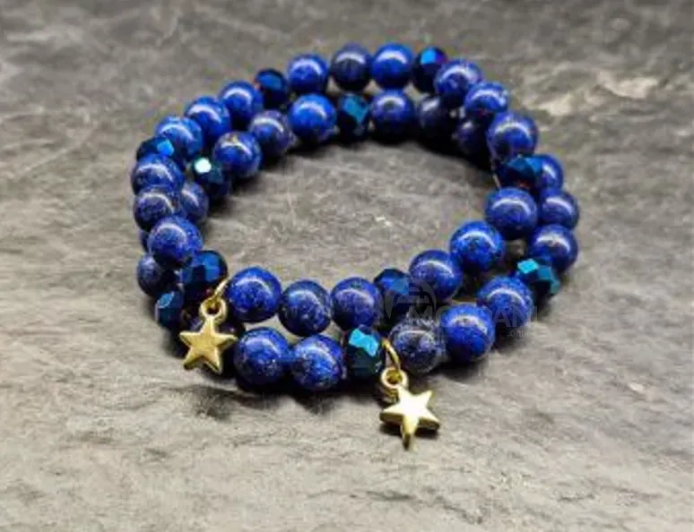 Ნატურალური ქვებისგან შექმნილი სამაჯურების ნაკრები "ევროკავში თბილისი - photo 1