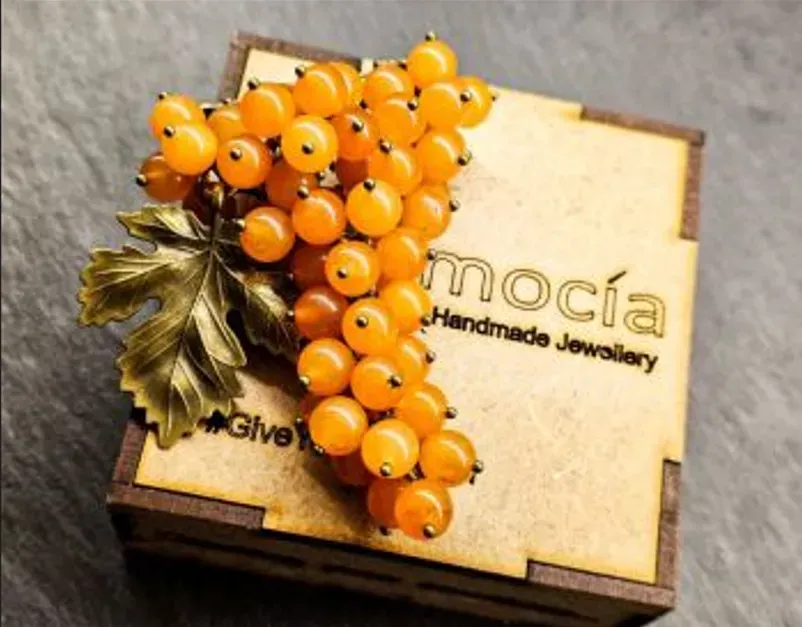 "Rkatsiteli", brooch - natural grape bunch Tbilisi - photo 1