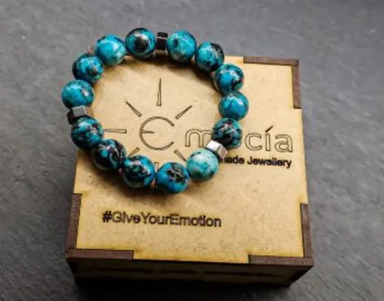 Bracelet made of natural stones "Ocean" Tbilisi