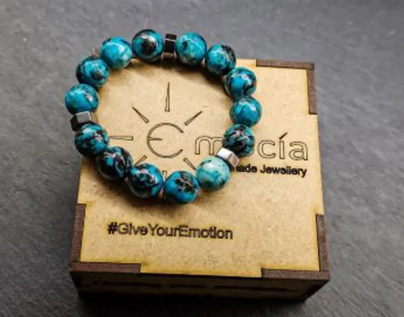 Ნატურალური ქვებისგან შექმნილი სამაჯური "ოკეანე" თბილისი - photo 2