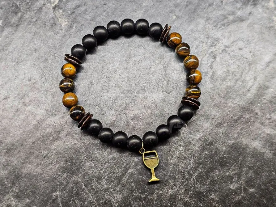 Ნატურალური ქვებისგან შექმნილი სამაჯური "ღვინის ემოცია" თბილისი - photo 2