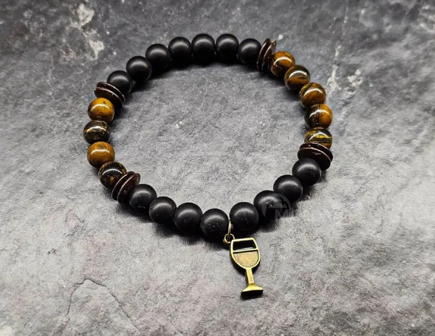 Ნატურალური ქვებისგან შექმნილი სამაჯური "ღვინის ემოცია" თბილისი - photo 1