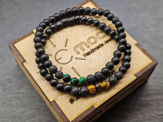 A set of bracelets made of natural stones "Guardian" Tbilisi