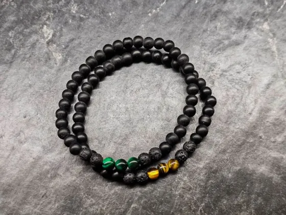 A set of bracelets made of natural stones "Guardian" Tbilisi