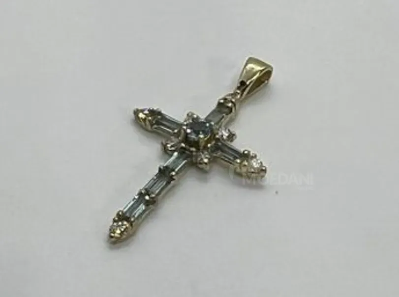 Cross of the Cross with Topaz, Aquamarine and Diamonds Tbilisi - photo 1