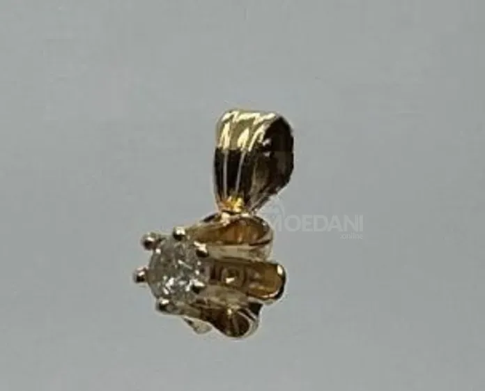Gold pendant with 0.08ct diamond Tbilisi - photo 1