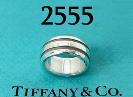 Ვერცხლის ბეჭედი Tiffany & Co Atlas Groove თბილისი