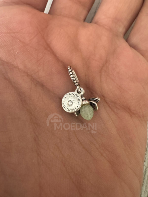 Новая бирюзовая кулон Pandora из серебра 925 пробы «Светлячок-мотылек» от Pandora Карели - изображение 3