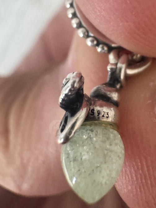 Новая бирюзовая кулон Pandora из серебра 925 пробы «Светлячок-мотылек» от Pandora Карели - изображение 5