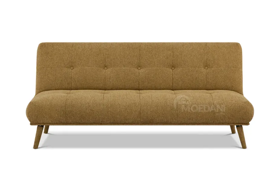Раскладной диван выделяется коричневой тканью и прямым дизайном. Тбилиси - изображение 1