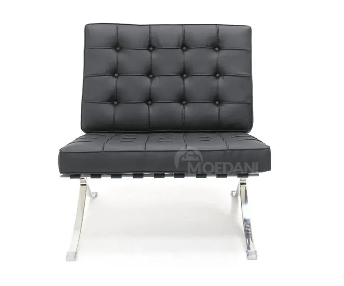 Იყიდება შავი ტყავის სავარძელი თბილისი - photo 1