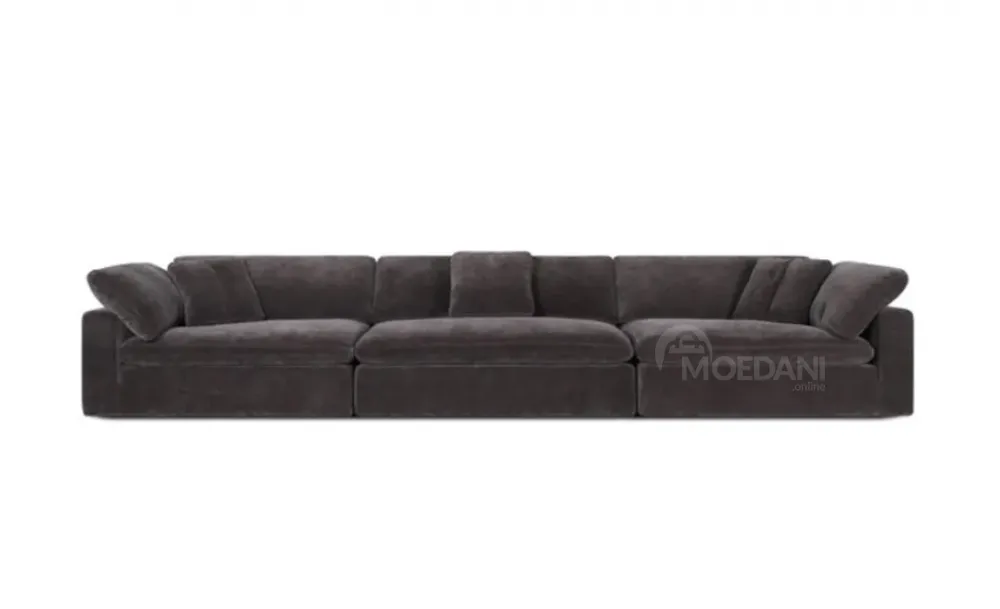 Black straight sofa for sale Tbilisi - photo 1