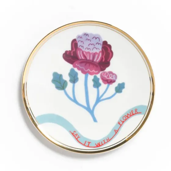 Multicolored porcelain plate for sale Tbilisi