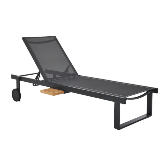 Продается черный алюминиевый шезлонг. Тбилиси