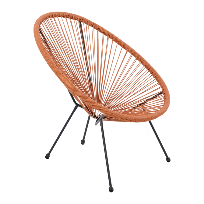 Продаётся декоративный стул из стали оранжевого цвета для патио. Тбилиси - изображение 2