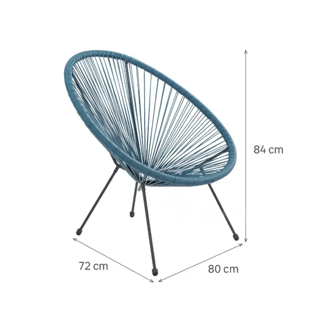 Ლურჯი ფოლადის სავარძელი თბილისი - photo 3