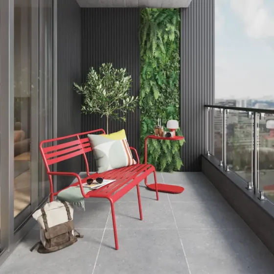 Скамья из цельной стали Тбилиси