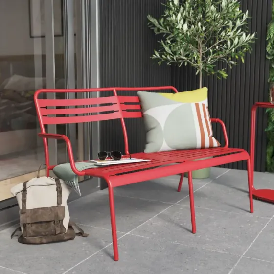 Скамья из цельной стали Тбилиси