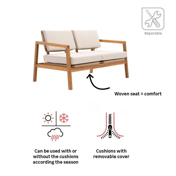 Продается диван бежевого цвета из акации. Тбилиси - изображение 3