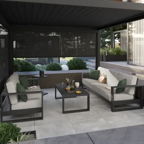 Продается темно-серый алюминиевый диван. Тбилиси