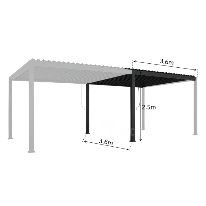 Алюминиевая пергола Modus на продажу Тбилиси - изображение 2