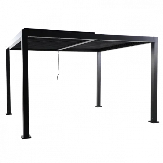 Черная алюминиевая пергола Clima поступила в продажу. Тбилиси