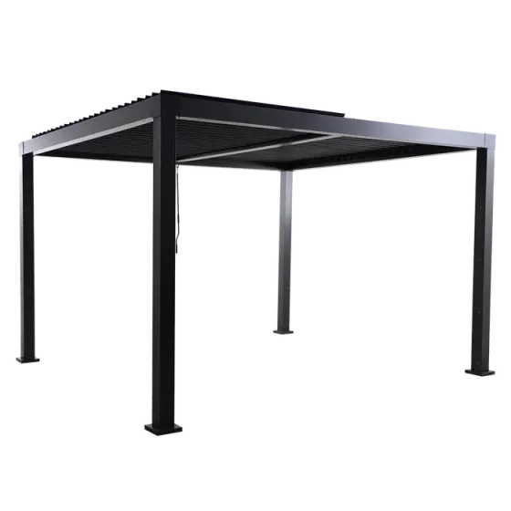Черная алюминиевая пергола Clima поступила в продажу. Тбилиси