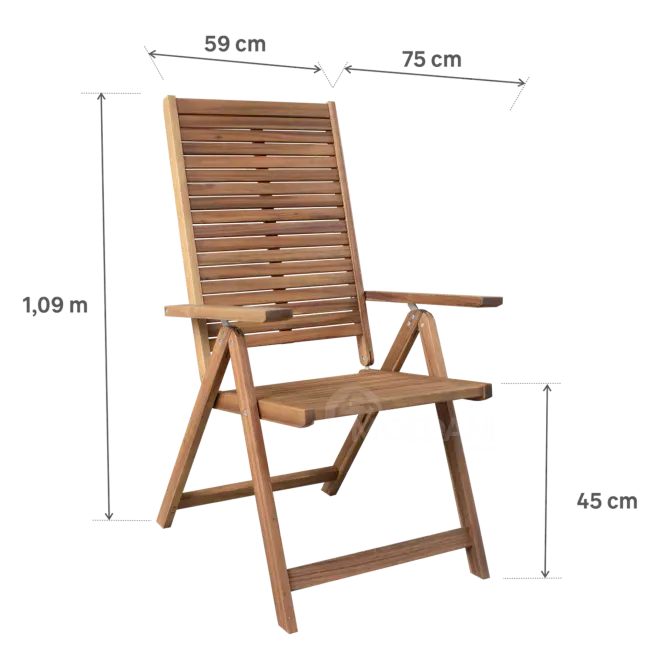 Დასაკეცი სავარძელი ხისფერი აკაცია თბილისი - photo 2