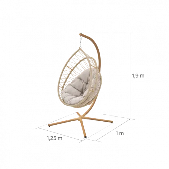 Продаются качели-гнездо бежевого цвета из стали. Тбилиси