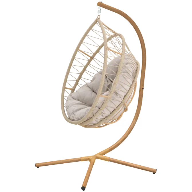 Продаются качели-гнездо бежевого цвета из стали. Тбилиси - изображение 3