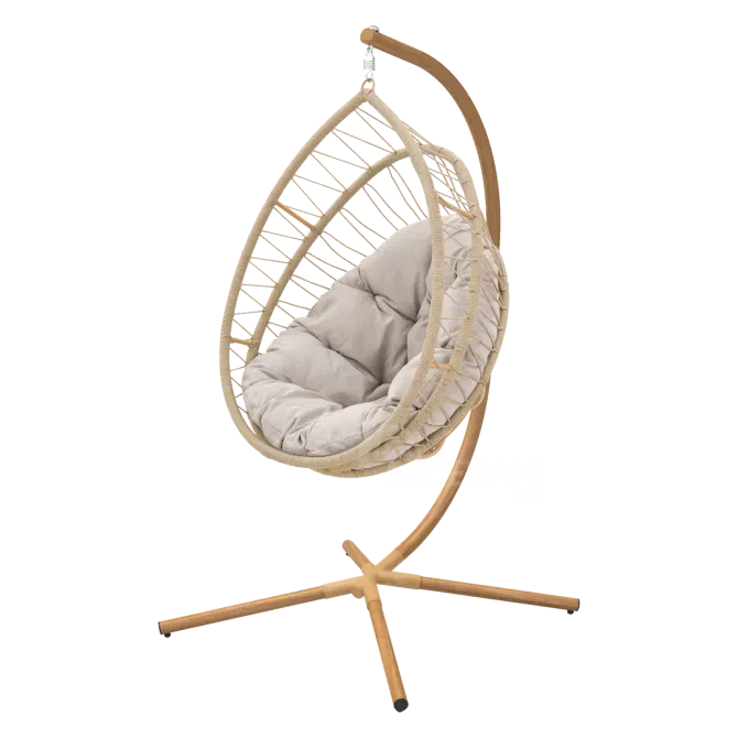 Продаются качели-гнездо бежевого цвета из стали. Тбилиси - изображение 2