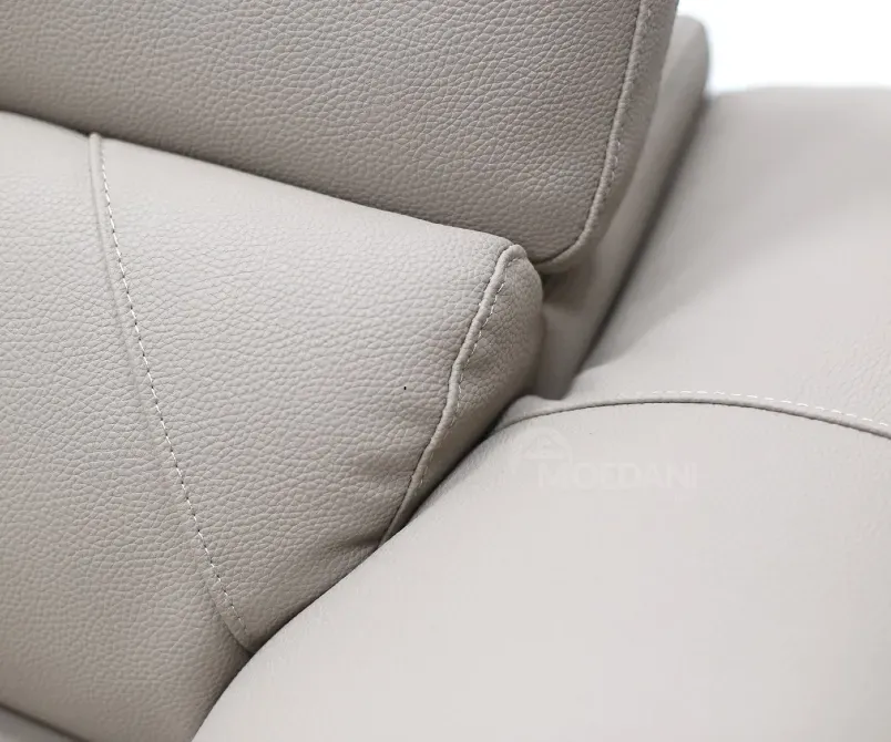 Трехместный бежевый диван с кожаной поверхностью Тбилиси - изображение 3