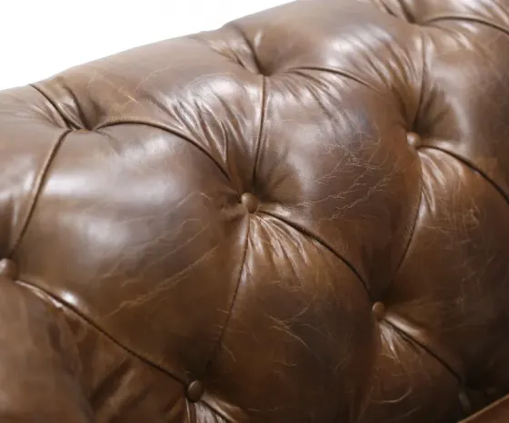 Коричневый кожаный диван Тбилиси