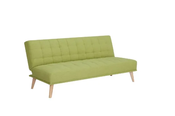 Раскладной диван с зеленой тканью Тбилиси
