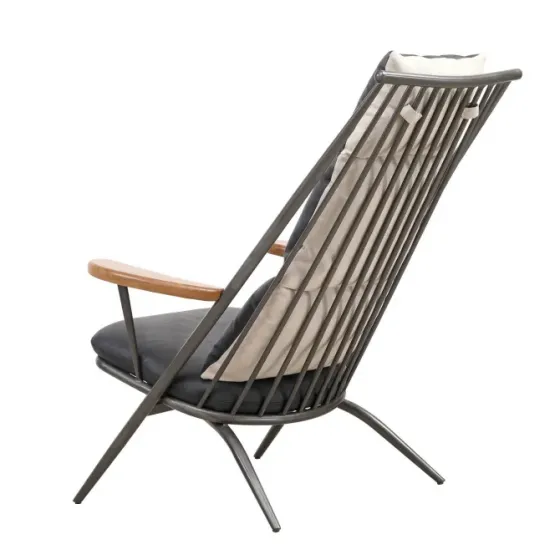 Металлический стул с кожаными деталями Тбилиси