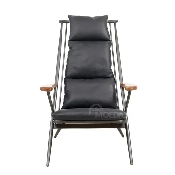 Მეტალის სკამი ტყავის დეტალებით თბილისი - photo 1