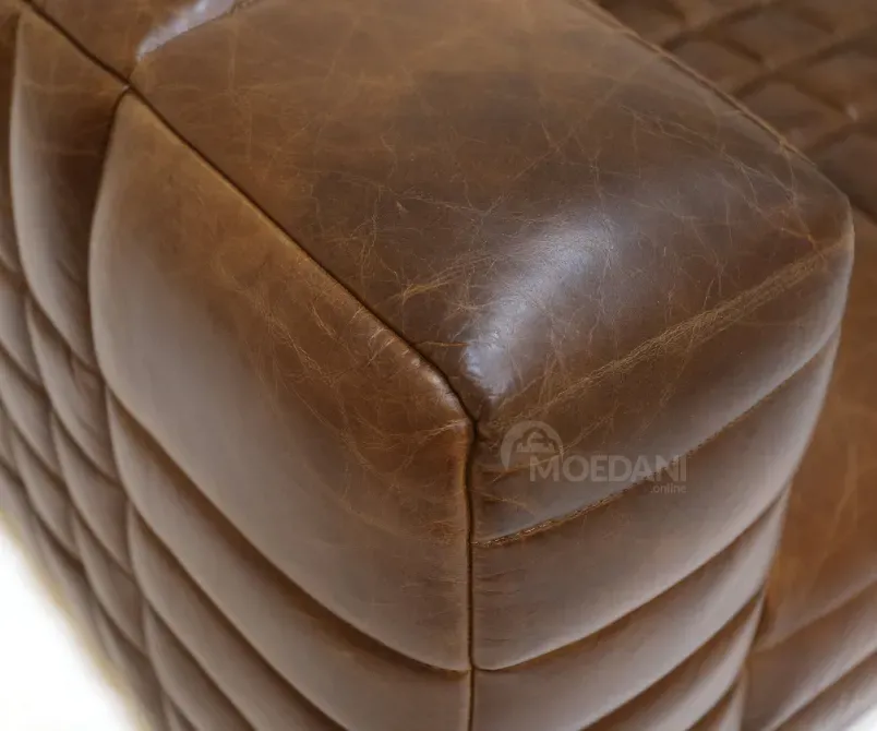 Темно-коричневый кожаный диван Тбилиси - изображение 3