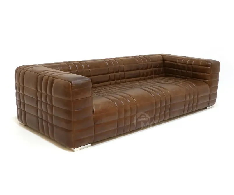 Темно-коричневый кожаный диван Тбилиси - изображение 2