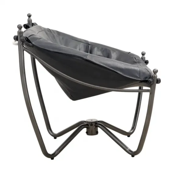 Черное кожаное кресло для патио Тбилиси