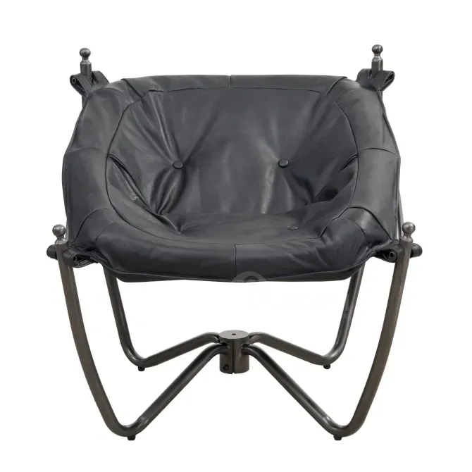 Შავი ტყავის ეზოს სავარძელი თბილისი - photo 1